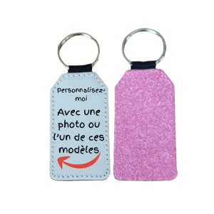 Porte-clés Paillette rose