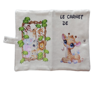 Protège carnet de santé "Girafe"