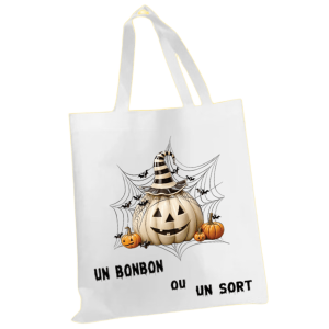 Tote Bag Halloween "Citrouille"