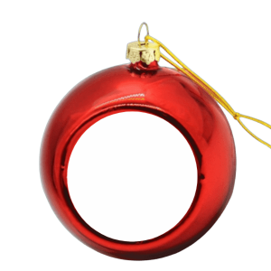 Boule de noël rouge