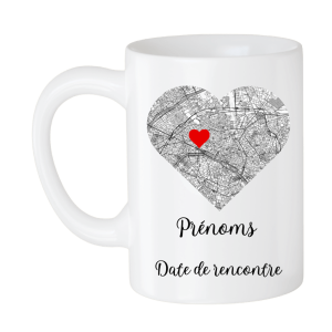 Mug Saint valentin "1ère rencontre"