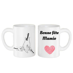 Mug "Main de Mamie et ses petits-enfants"