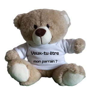 Ourson "Veux-tu être mon Parrain"