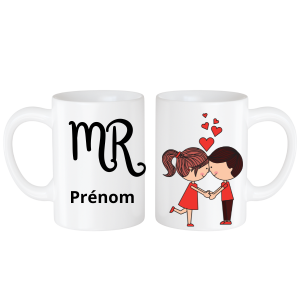 Mugs Saint valentin "Mr et MRS"