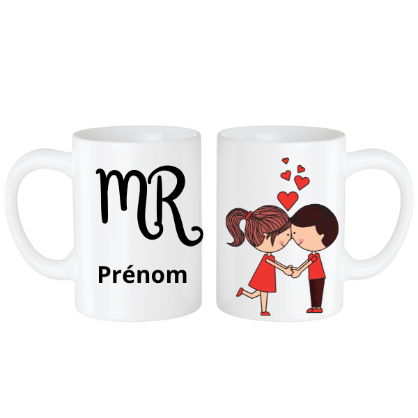 Mugs Saint valentin "Mr et MRS"