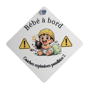 Pancarte voiture "Bébé à bord"